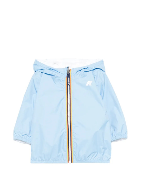  K Way Kids Reversible Hooded Zip-up Jacket - Blue 