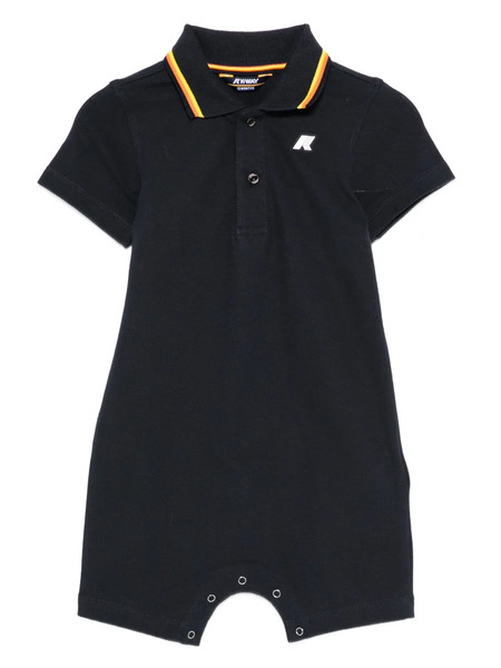  K Way Kids Short-sleeve Polo Romper - Blue 