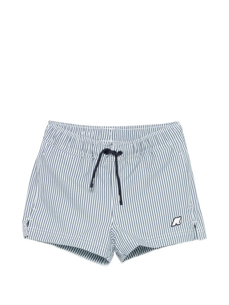 K Way Kids Striped Swim Shorts - Blue 