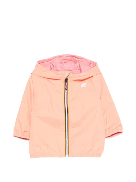  K Way Kids Zip-up Hooded Jacket - Orange 