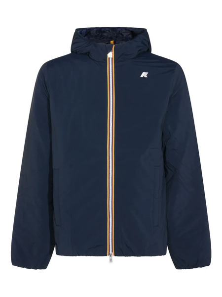  K-way Logo-detail Hooded Jacket - Blue 
