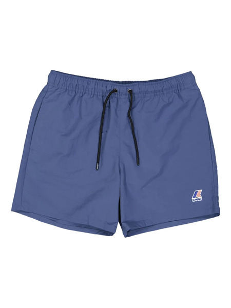  K-way Logo-embroidered Swim Shorts - Blue 