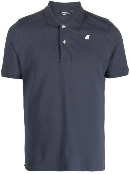  K-way Logo-patch Polo Shirt - Blue 