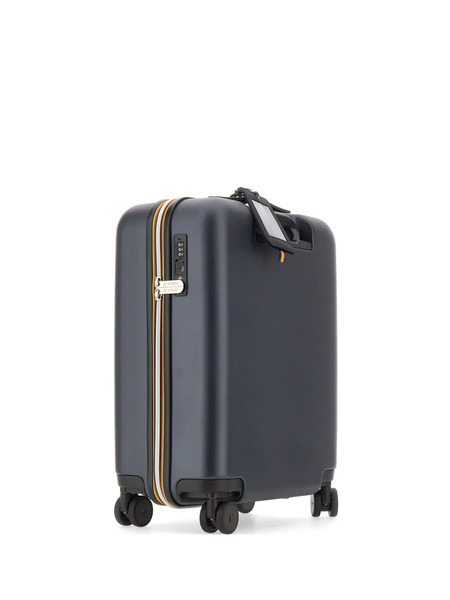  K-way Logo Pattern Luggage - Blue 
