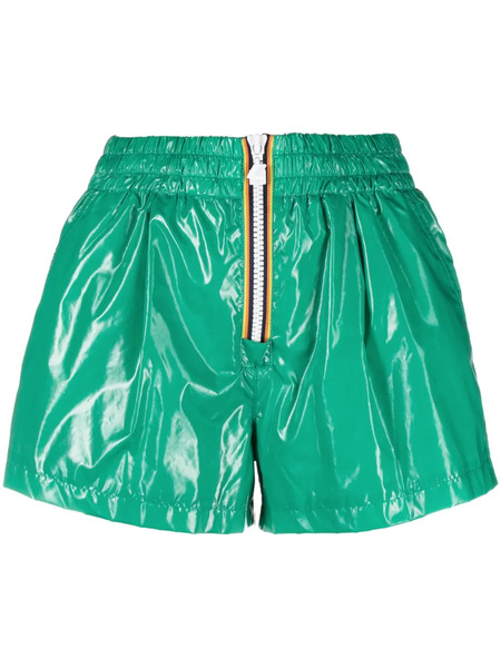  K-way R&d Faux Leather Shorts - Green 