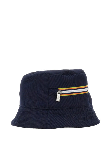  K-way Zip-detail Bucket Hat - Blue 