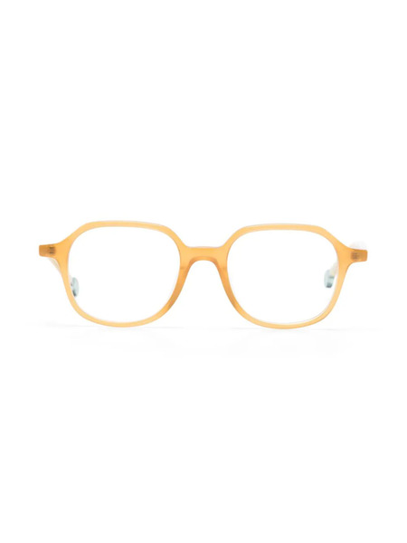  Kaleos Brierley Round-frame Translucent Glasses - Neutrals 