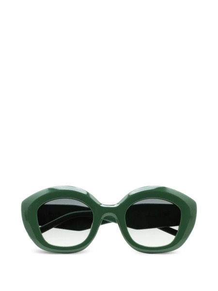  Kaleos Kuttner Geometric-frame Sunglasses - Green 
