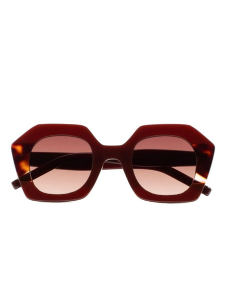  Kaleos Pavicic Geometric Sunglasses - Brown 