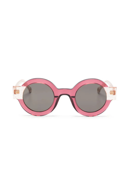  Kaleos Philip Glitter-detailed Round-frame Glasses - Pink 