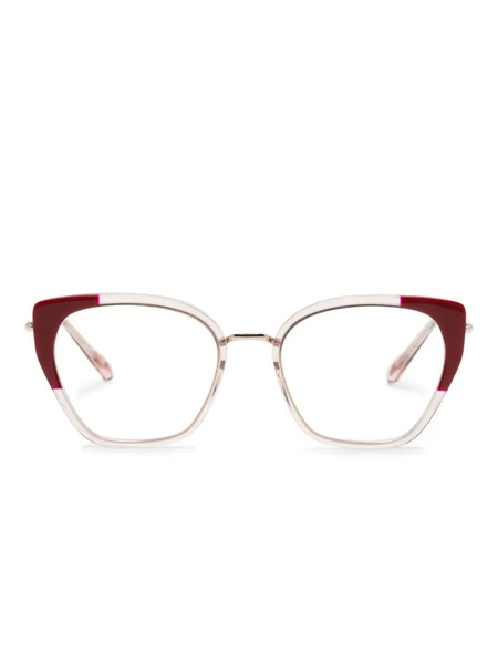  Kaleos Steele 004 Butterfly-frame Glasses - Red 