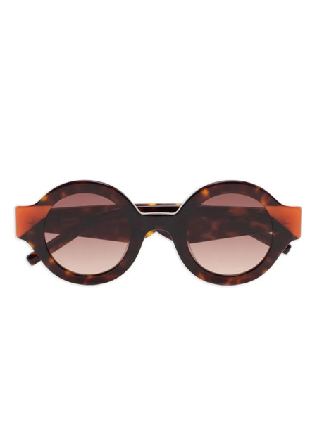  Kaleos Swiney Round-frame Sunglasses - Brown 