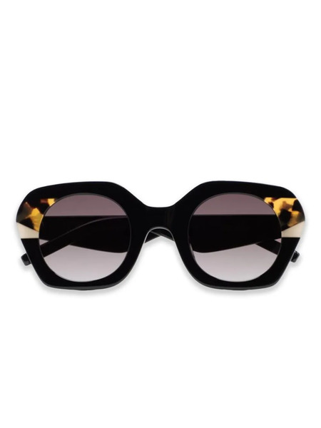  Kaleos Voyter Geometric-frame Sunglasses - Black 