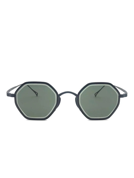  Kame Mannen Geometric-frame Sunglasses - Black 