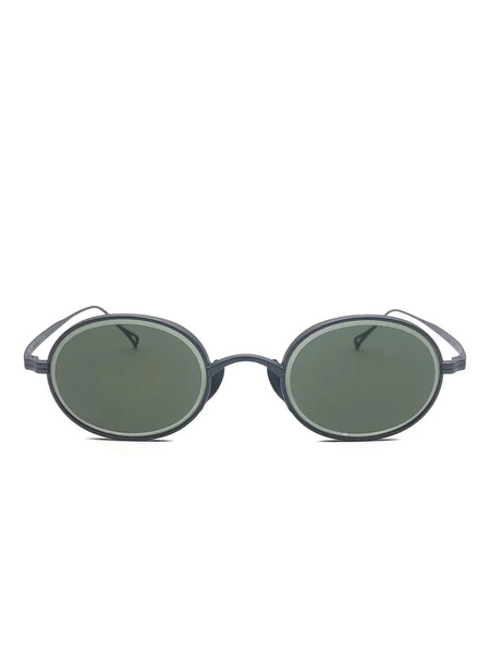  Kame Mannen Oval-frame Sunglasses - Black 