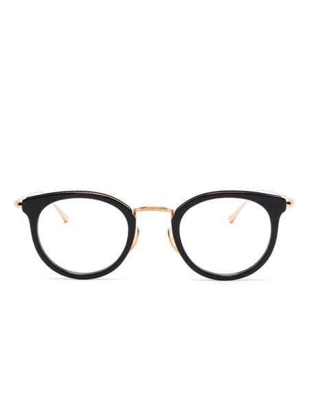  Kame Mannen Pantos-frame Glasses - Black 
