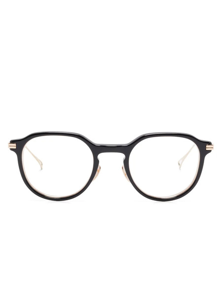  Kame Mannen Pantos-frame Glasses - Black 