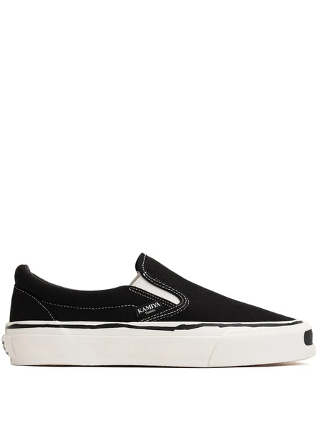  Kamiya Cornell Vulcanized Slip-on Sneakers - Black 
