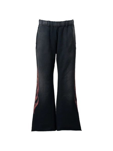  Kamiya Crayon Flame Bootcut Trousers - Black 
