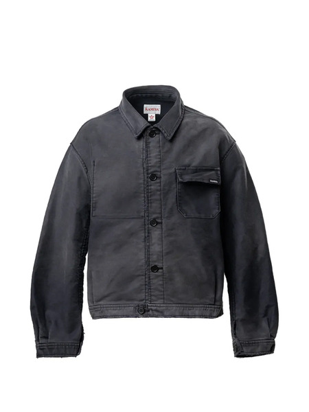  Kamiya Distressed Moleskin Jacket - Grey 
