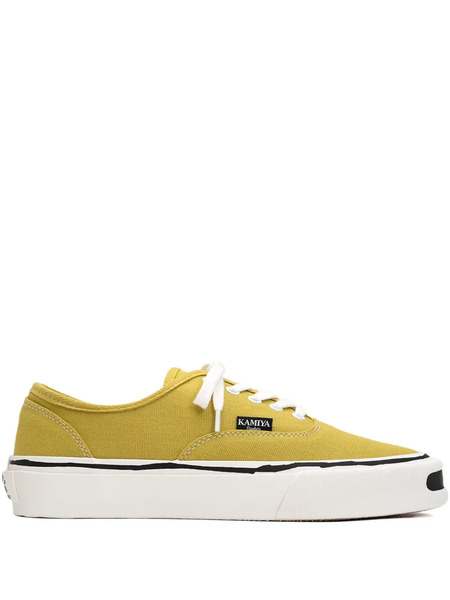  Kamiya Herc Canvas Lace-up Sneakers - Yellow 