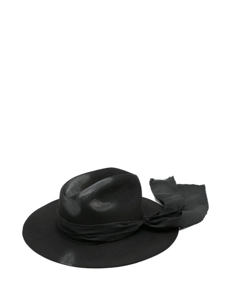  Kamiya Ribbon Trim Hat - Black 