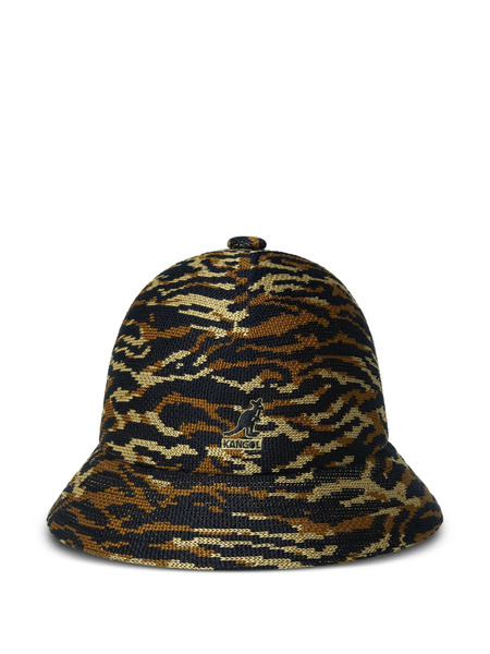  Kangol Tiger-pattern Bucket Hat - Black 