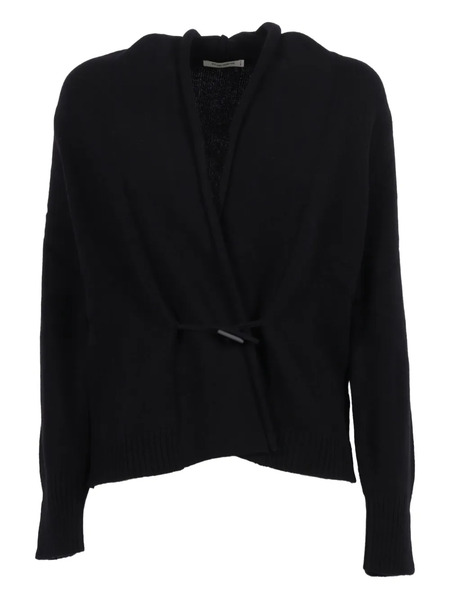  Kangra Belted Wool Cashmere Cardigan - Black 