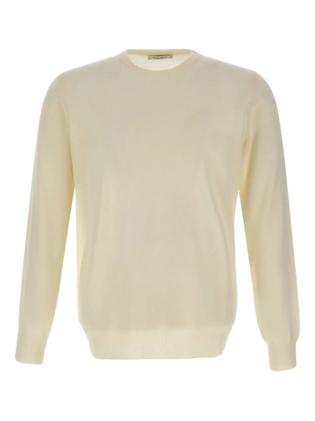  Kangra Crew-neck Ribbed-edge Sweater - Neutrals 