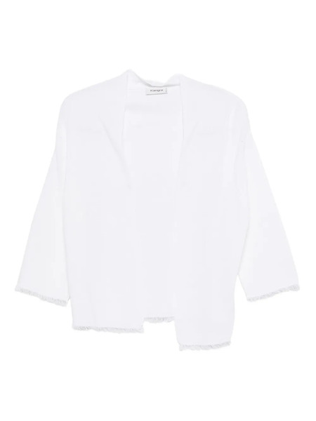  Kangra Frayed-edge Cardigan - White 