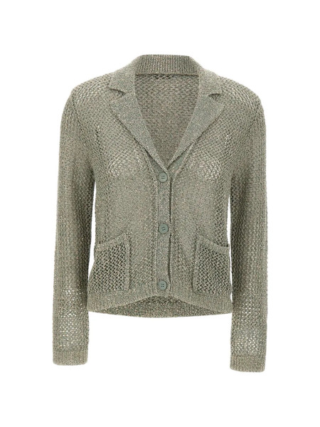  Kangra Openwork Sequin Cardigan - Green 