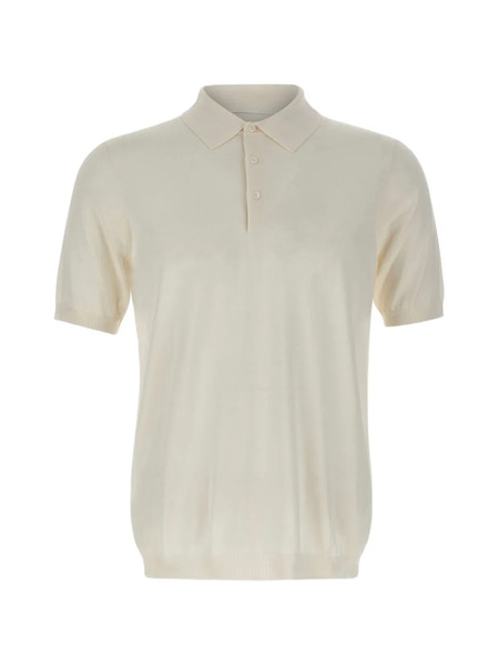  Kangra Ribbed Polo Shirt - Neutrals 