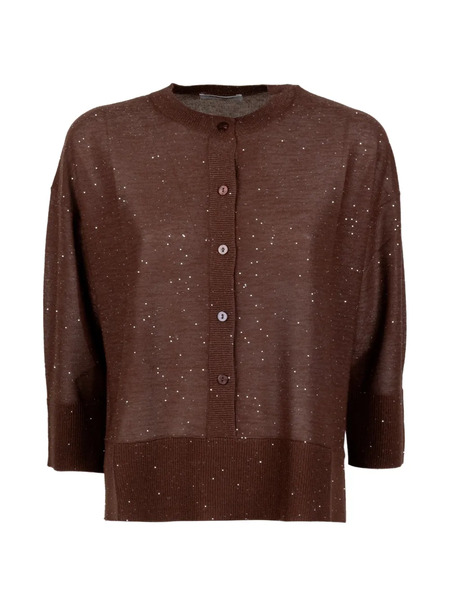  Kangra Sequin-detail Cardigan - Brown 