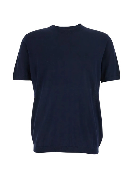  Kangra Short-sleeved Knitted Top - Blue 
