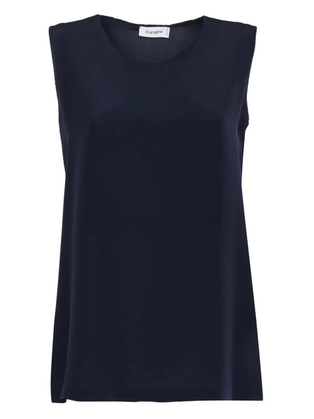  Kangra Silk Crepe Top - Blue 