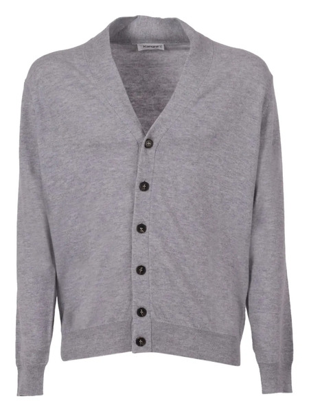  Kangra V-neck Buttoned Cardigan - Grey 