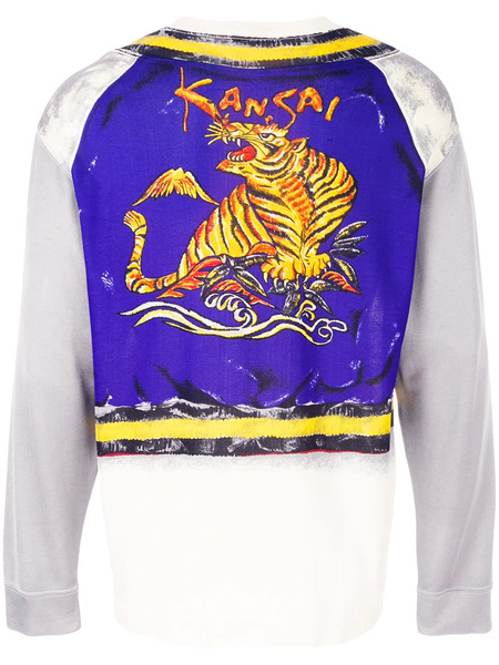  Kansai Yamamoto Pre-owned 1990s Trompe L'oeil Print Top - Multicolour 