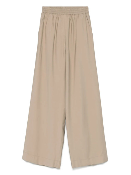  Kaos Cotton Palazzo Trousers - Neutrals 