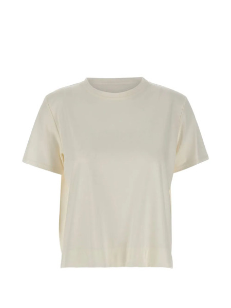  Kaos Crew-neck Side-slits T-shirt - Neutrals 