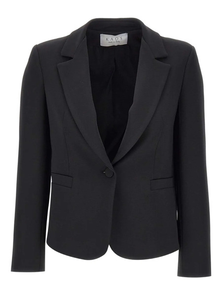  Kaos Notched-lapel Single-button Blazer - Black 