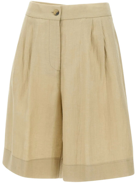  Kaos Pleat-detail Tailored Shorts - Neutrals 