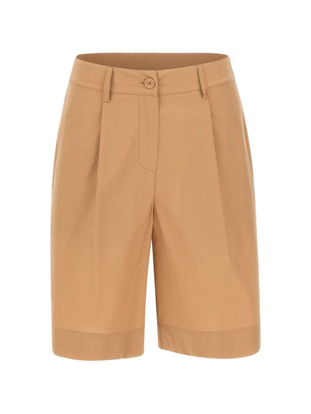  Kaos Pleated Tailored Shorts - Brown 