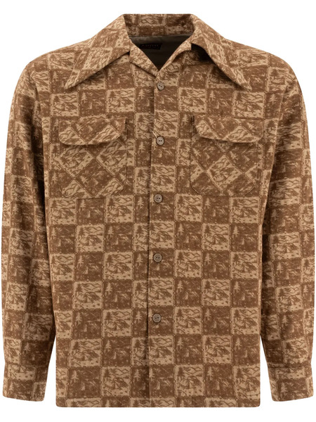  Kapital Checkerboard-pattern Jacket - Brown 