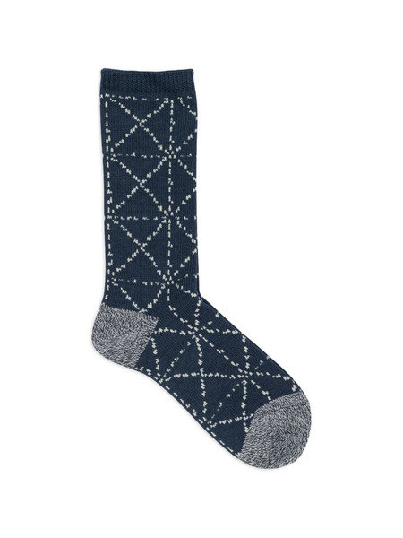  Kapital Diamond-pattern Socks - Blue 