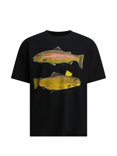  Kapital Fish-print T-shirt - Black 