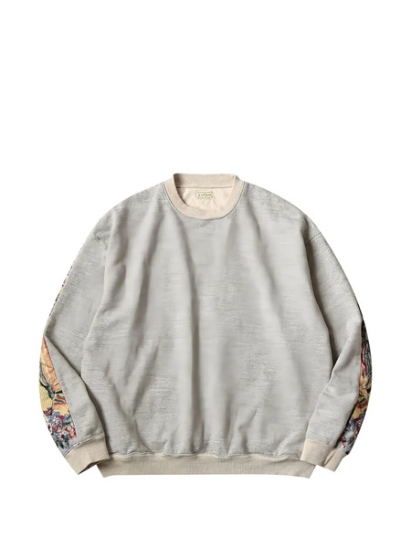  Kapital Floral Quilted Sweatshirt - Grey 