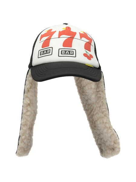  Kapital Graphic Earflap Hat - Black 