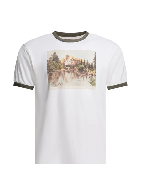  Kapital Ringer Graphic T-shirt - White 