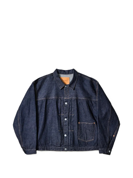  Kaptain Sunshine Denim Tracker 1p Buttoned Cotton Jacket - Blue 