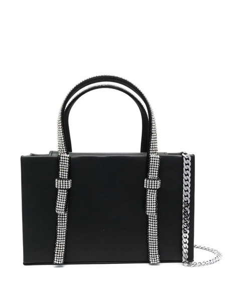  Kara Crystal Bow Mini Bag - Black 